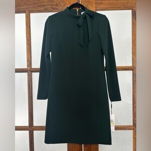 Calvin Klein Dark Green Long Sleeve Mini Dress